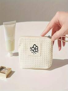 Mini Cute Cartoon Coin Purse, Portable Lipstick/Cosmetic Bag, Earphone & Cable Organizer,For Holiday Beach, Bathroom Collection, Bedroom Collection, Large Capacity