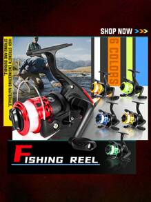 SOUGAYILANG 3BB Foldable Fishing Reel - 5.2:1 Gear Ratio, Interchangeable Handle, Stainless Steel Shaft & Precision Ball Bearings