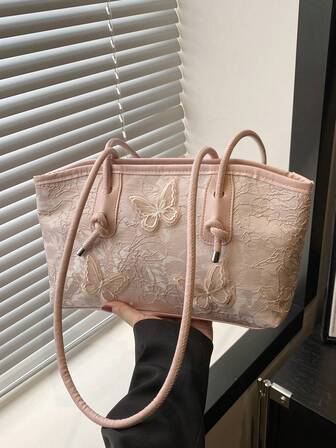 1 件绗缝拉链封口 PU 纯色保龄球包，宽敞的手提包，复古风格，可调节肩带，适合女性日常使用，秋冬季