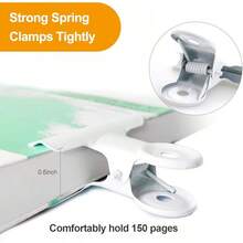 Coideal Silver Metal Hinge Clips - 20 Pack 2 Inch Large Bull Binder Paper Clips Clamp Office Pictures Photos, Kitchen Bags (50mm) - 白色 - 查看 7