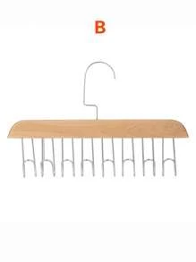 Appendiabiti in legno appeso, appendiabiti per uso domestico multifunzionale per camicie, biancheria intima, cravatte, cinture, organizzatore per armadi con design a onda