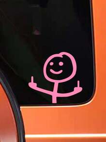 Süßer Cartoon lächelndes Gesicht Aufkleber, der einen delikaten Akzent an Autos, Laptops, Kühlschränken, Gepäck und anderen Alltagsgegenständen verleiht