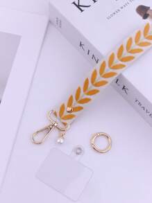 Stylish Embroidered Wrist Phone Strap | Summer Chic Short Hand Lanyard | Lightweight & For Daily Looks & Vacation Gifts For Mother, Family, Friends, Birthday, Holiday Phone Charm, Phone Chain