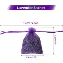 5 pièces Sacs de sachet de lavande pour tiroirs et placards, parfum frais, sacs parfumés pour placards, couleur pourpre, sachets parfumés pour tiroirs et armoires, décoration maison et salle de bain à plante fraîche, sacs parfumés en tissu violet clair/foncé, cadeaux de fête, décoration de vacances, accents maison, sacs refermables à design de plante