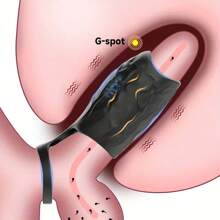 1pc 2 In 1 Vibrating Motor Cock Ring Male Sex Toys, Female Vaginal G-Spot Stimulator With 10 Vibration Modes, Couples Sharing Vibrator, Dildo Vibrating Sleeve, Wearable Vibrating Erotic Ring Penis Ring Sleeve, Adult Sex Toys