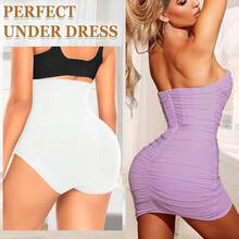 Werena Tummy Control Shapewear Panties For Women Seamless High Waist Shaping Body Shaper Girdle Underwear Halloween Christmas New Year - White - View 5