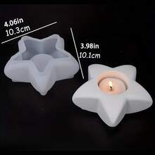 1pc Star Shaped Candle Mold, Multi-Functional