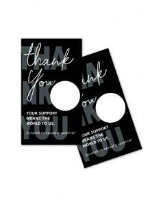 50 Pcs Scratch - Off Voucher Cards | Blank Thank - You Gift Certificates Perfect For Small Businesses, Restaurants, Spas & Beauty Salons Ideal For Birthday, Holiday & Wedding Gift Games, Celebration Events, School Supplies, Back To School