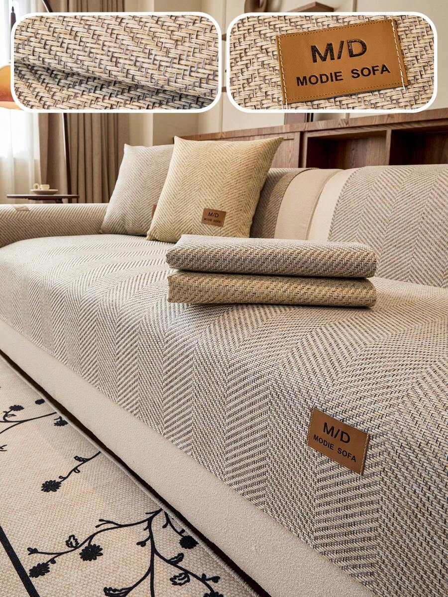 1 husă de canapea boemă de lux, stil clasic, in artificial din poliester avansat, respirabilă, antiderapantă, potrivită pentru animale de companie, lavabilă la mașină sau manual, cu pernă în T și ornamente Tiebu, pentru fotoliu, canapea extensibilă, canapea cu 3 locuri, canapea cu 4 locuri, canapea modulară