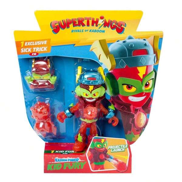 Magic Box Figura infantil Kazoom Power Mission Kazoom da Superthings. Inclui 1 Supertings exclusivo e acessórios 16,5x13,3x3,5 cm - Modelos sortidos, envio aleatório ✅ Entrega 24/48h para Espanha (península) - Figuras de personagens - Caixa mágica - Ref. PST16B112IN00