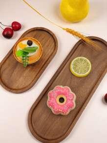 1pc Cheese Wooden Tray Multifunctional Storage Tray, Suitable For Cheese, Cookies, Bread, Hot Dogs, Cakes, Fruits, Etc., Suitable For Cafes, Bakeries, Homes, Restaurants, Kitchens, Parties, Dances, Offices, Father's Day Gifts, Mother's Day Gifts, Family Gifts, Halloween Gifts, Etc
