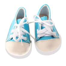 1 paire de chaussures de poupée, baskets en canevas pour poupée, chaussures de sport de couleur unie à la mode, convient aux poupées bébé reborn de 18 pouces, filles de 3 ans et plus, étudiants, accessoires de jouets pour enfants, cadeau d'anniversaire, fête de vacances