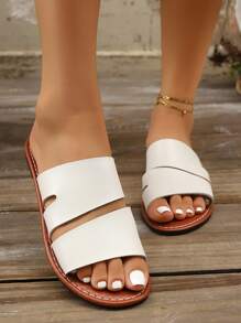 New Spring/Summer Elegant Women Flat Sandals, Fashion Casual Beach Slip-Resistant Durable Ladies Shoes