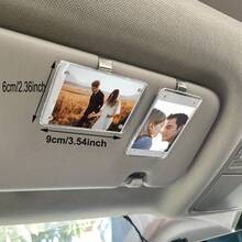 1pc Universal Adaptation PVC Magnetic Pole Sheet Car Visor Clip - Sun Visor Bracket Wallet Photo Display, Cute Pet Car Accessories, Ideal Couple Gift - Multicolor - View 8