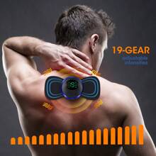 5pcs Mini Portable Electric Massage Patches, EMS Pulse Massager For Neck, Back, Waist, Buttocks, Legs, Arms And More, 8 Massage Modes (Massage, Kneading, Scraping, Pressing, Acupoint, Cupping, Activation, Shaping) And 19 Adjustable Intensities, Relieve Muscle Soreness And Fatigue (150mAh)