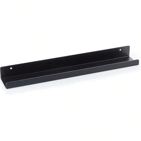 Vinyl Record Display Rack - Floating Metal Shelf - Wall Mounted To Showcase Your Favorite Records - Also Serves As Photo Or Book Shelf - Fits All Vinyl Records (Black)