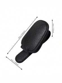 1pc Universal Car Sun Visor Glasses Clip, PVC Material, Auto Eyeglasses Holder, Vehicle Interior Accessories, Eyewear Storage Bracket/Travel Essentials/Holiday Essentials/Camping/Car Accessories