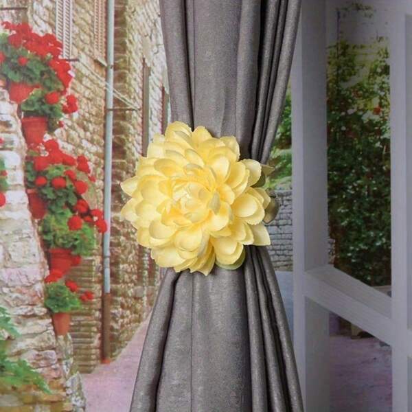 Simple Flower Curtain Strap Flower Curtain Clip Strap Curtain Buckle Window Decorative Curtain Strap Accessories
