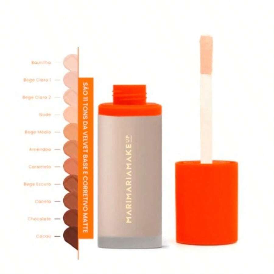 Matte Velvet Skin Foundation And Concealer Mari Maria Foundation And Concealer With A Matte Finish. Medium To High Coverage Hot - 駝色 - 查看 1