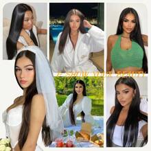 200% Density 40Inch Wear And Go Glueless Wigs Human Hair Pre Plucked Pre Cut 5x5 13x4 Straight Lace Front Wigs Human Hair Wigs For Women No Glue Lace Front Closure Ready To Wear Wigs Natural Black