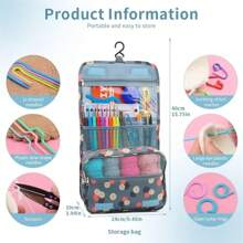 130 Pcs Crochet Hooks Set,Full Size Crochet Hook, Crochet Yarns Kit, Accessories Kit Crochet Hooks, Knitting Accessories Tools With Case, Crochet Kits For Beginners Adults