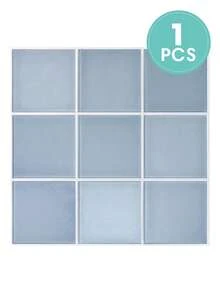 COMMOMY 1/10/20 件 3D PVC 方形即剥即贴墙板、浴室后挡板、厨房瓷砖贴纸 30 厘米 X 30 厘米、现代瓷砖后挡板、客厅装饰墙板、适用于室内墙面、餐厅、卧室、客厅墙面装饰、复古墙贴 - 彩色 - 查看 13