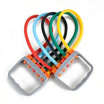 5pcs Resistance Bands Kit, Heavy Duty Arm Strength Training Fitness Tube Expander For Men & Women Gym Accessories