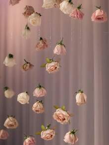 20/40 cái hoa hồng treo trang trí thác nước, hoa hồng giả nhiều màu sắc kèm ruy băng, thích hợp cho ngày lễ tình nhân, trang trí tiệc cưới, tiệc sinh nhật cô dâu, trang trí phòng, trang trí sân vườn - Nhiều màu - Xem 6