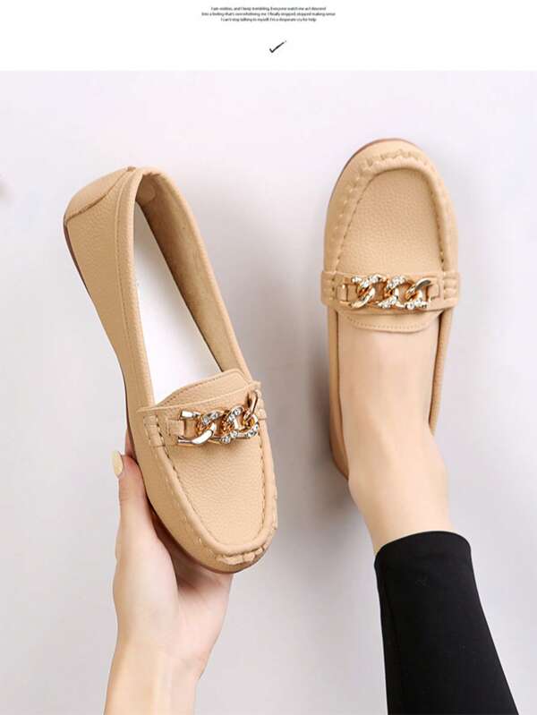 Women's Flat Loafers 2025 New Style Slip-On Casual Single Shoes Miaolic Tassel Versatile Soft Bottom Moccasin Elegant Fashion Generous, Lightweight Non-Fatiguing Flat Shoes
