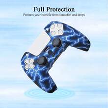 1 Set Of Controller Protective Case + 2 Joystick Caps, Non-Slip Textured Design, Enhances Gameplay Feel, Anti-Slip, Anti-Sweat, Anti-Scratch - Multicolor - View 9