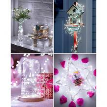 New Fairy Lights Battery Operated, 10Feet 120LEDs Firecracker String Lights Waterproof Sier Wire Starry Firefly Light For DIY Wreath Home Ing Indoor Outdoor Christmas Drations, Pure - 純白 120 個 LED - 查看 6