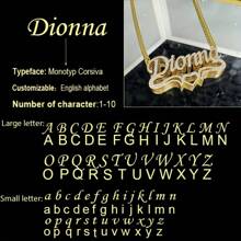 Personalisierte zweischichtige glänzende Namenskette - Edelstahl 3D-herzförmiger Anhänger mit Strass, personalisierter matter Buchstaben Schmuck Geschenk für sie, Mutter, Jahrestag, Muttertag, Hochzeitsaccessoires | Vergoldete Kette