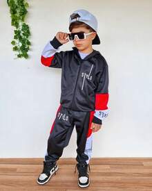 Children's Flannel Set For Youth, 2 To 14 Years Old, Trousers And Coat, Men's Winter Cold Weather