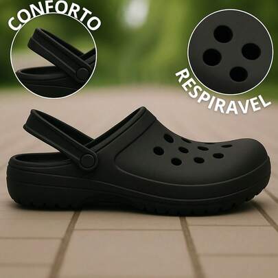 Sandália Chinelo Babuche Feminino Masculino Clássico Respirável Antiderrapante Confort Tradicional