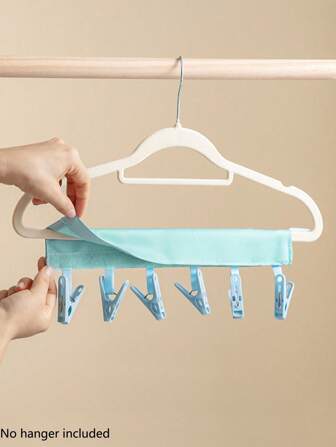 便携式旅行布衣架，多功能折叠衣夹，袜子内衣夹，适用于酒店，旅行配件晾衣架，旅行配件，旅行必需品，汽车配件，户外配件，飞机箱，实用物品，夏季必需品，办公室配件