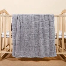 1pc Plush Baby Blanket, Ultra Soft & Comfortable Infant Swaddle Blanket For Girls & Boys, Fluffy Baby Walker/Stroller/Crib Receiving Blanket, Newborn Baby Shower/Birthday Party Gift - 80*100cm - View 9