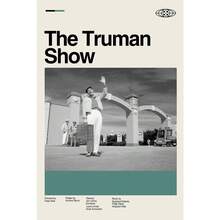 1 件经典科幻电影《楚门的世界》极简主义电影海报帆布画复古墙壁艺术画家居宿舍装饰节日和生日礼物、办公室装饰布置艺术品可选框架 - 彩色 - 查看 68