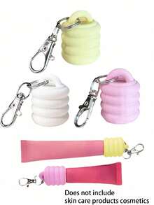 Lipstick Cap Keychain, Lipstick Cap Keychain, Lipstick Keychain, Lipstick Cap Keychain, Key Holder Chain, Portable Key Holder Chain, Can Be Hung On Wallet, Cosmetic Bag, Handbag, Backpack, Gym Bag, Gift For Wife, Girlfriend, Daughter, Friend, Colleague, Student, Teacher Or Team, Party Gift, Birthday Gift, Christmas Gift, Valentine's Day Gift, Mother's Day Gift, Thanksgiving Gift, Easter Gift, Graduation Gift - Multicolor - View 1