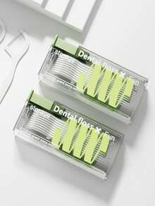 2pcs Portable Dental Floss Holder Set, Includes Dental Floss, Convenient To Carry, Suitable As Gifts For Couples, Friends And Family, Also Suitable For Christmas, New Year, Valentine's Day And Other Holidays - Multicolor - View 7