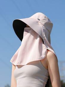 1 Versatile Hat With Wide Brim, Good Breathability, Protects Neck, Covers Face, Sun-Shading & UV Protection, Sweet & Fashionable, Suitable For Outing, Travel, Outdoor Activities, Cycling, Hiking