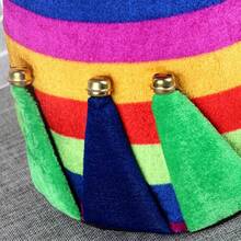 Circus Clown Hat Magic Show Party Supplies Costume Props Pointy Hat Top Hat Polka Dot Colorful Entertaining Activities Dress Up - Multicolor - View 2