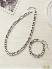 1 pieza Pulsera con cierre en forma de O de acero inoxidable de moda, adecuada para el uso diario de los hombres