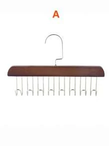 Appendiabiti in legno appeso, appendiabiti per uso domestico multifunzionale per camicie, biancheria intima, cravatte, cinture, organizzatore per armadi con design a onda