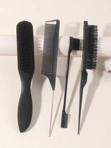 Bộ 4 lược chải tóc Edge Control, lược hai mặt & lược chải viền, lược đuôi chuột chính xác, lược chải răng nhỏ, dụng cụ chăm sóc tóc chuyên nghiệp cho salon dành cho tóc giả, tóc đuôi ngựa, tóc tết, tóc tự nhiên, kiểu tóc vuốt ngược, lược cạnh mềm, lược, lược chải tóc, lược chải cạnh, lược chải tóc, lược chải tóc, lược gỡ rối, lược tròn, lược chải tóc mini, bộ lược chải tóc, lược gỗ, lược, lược chải tóc vuốt ngược, lược chải tóc, lược chải tóc, lược chải tóc, bộ lược chải tóc, lược chải tóc, lược chải tóc mini, lược gỡ rối, sản phẩm chăm sóc tóc, dụng cụ làm tóc, đồ dùng cho tóc, chăm sóc tóc, lược chải tóc xoăn, thợ cắt tóc, phụ kiện cắt tóc, thiết bị làm tóc, đồ dùng thiết yếu khi đi du lịch, kiểu tóc, làm tóc, lược chải tóc, lược chải tóc vuốt ngược, lược tạo kiểu, lược chải tóc xoăn, lược chải cạnh, lược chải tóc, lược chải tóc, bộ lược chải tóc, lược chải tóc, lược cho tóc xoăn, lược gỡ rối, lược chải tóc cho Phụ nữ, Tóc, Du lịch, Sản phẩm chăm sóc tóc, Dụng cụ làm tóc, Đồ dùng cho - màu đen - Xem 2