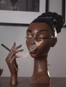 1 pieza Quemador de incienso de resina moderno con diseño de silueta femenina elegante - Accesorio de aromaterapia decorativo y con estilo para el hogar y la oficina, perfecto para relajación y como idea de regalo único, para uso en interiores o exteriores - Multicolor - Ver 2