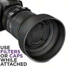 Collapsible Rubber Lens Hood 49/52/55/58/62/67/72/77MM For Canon Nikon DSLR Camera Lens With Filter Thread