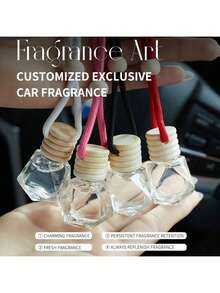 1pc 8ml Car Aromatherapy Pendant Air Freshener, A Must-Have For Summer Vacations, Suitable For Daily Driving And Traveling. Cute Car Air Freshener, Fashionable Nordic Design Pendant, Elegant Feminine Car Decoration, Plant Fragrance, The Perfect Boyfriend Gift For Your Girlfriend, Bringing Long-Lasting Fragrance - Multicolor - View 4