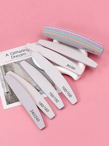 3 件/5 件/10 件专业指甲锉 80/100/150/180/240 粒度双面美甲砂纸用于抛光美甲打磨半月石灰工具、美甲用品、美甲工具、美甲工具、返校、指甲、按压指甲的美甲工具