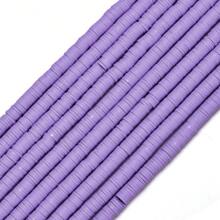 6mm 1/5/10 Strand Flat Round Polymer Clay Beads, Multicolor Loose Spacer Polymer Clay Beads For Jewelry Making, DIY Handmade Bracelet Necklace Jewelry Making Craft Supplies, Soft Clay Material, Art & Craft Beading Supplies