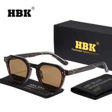 HBK HBK Herren TAC Polarisierte Brille TR90 Quadratischer Rahmen klassisch-lässige Mode neuer Stil Dekorative Lesebrille für Outdoor Urlaub Sport Angeln Reise Straßen Foto Party für Sommer Strand Urlaub, Outdoor, Reise